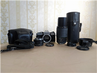 ست دوربین Fujica AX-5 با لنز نرمال و تله